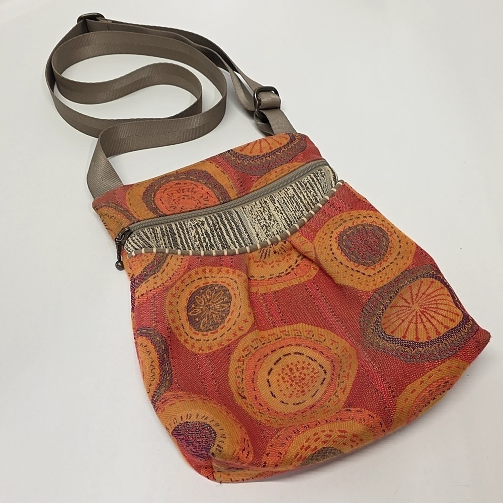 Maruca Handmade Crossbody Bag Boho Tapestry Purse Orange Colorful Colorado